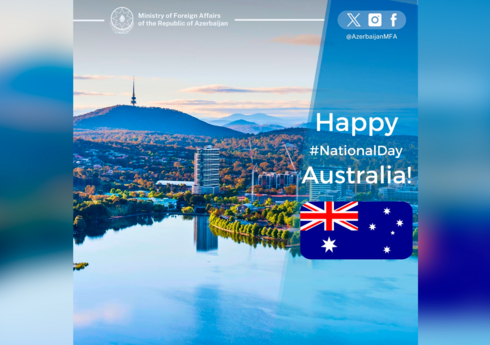 Azərbaycan XİN Avstraliyanı milli bayramı münasibətilə təbrik edib