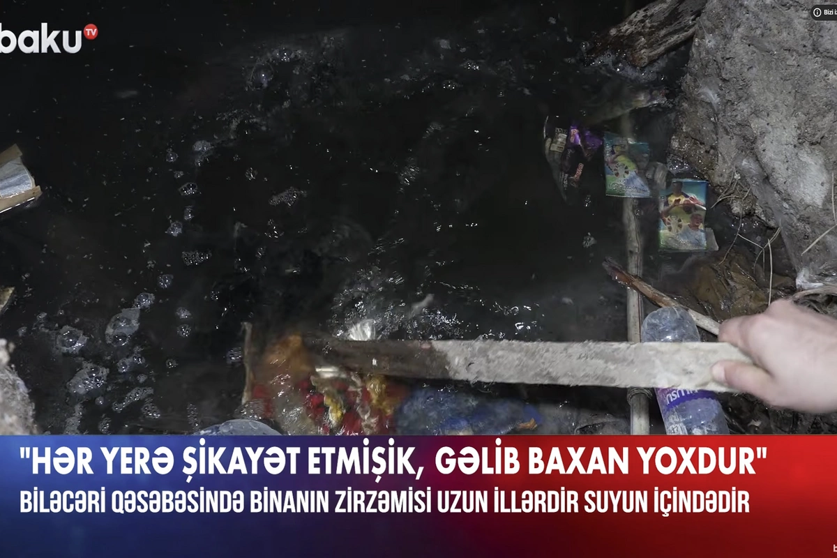 20 ildir suyun içində qalan binada dəhşətli durum: 