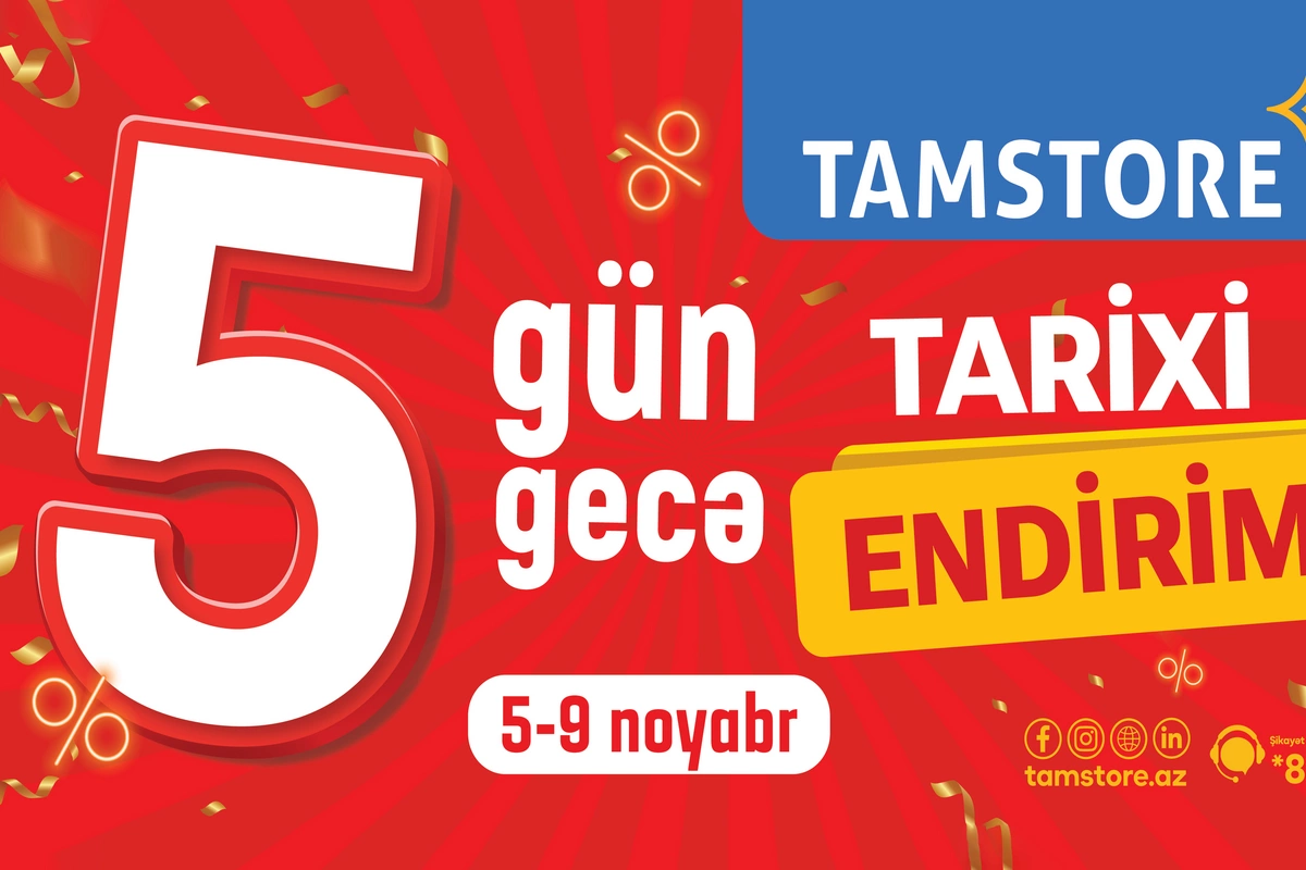5 Gün 5 Gecə tarixi endirimlər olacaq