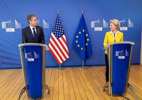 ABŞ dövlət katibi Ursula Fon der Lyayenlə Rusiyaya qarşı tədbirləri müzakirə edib