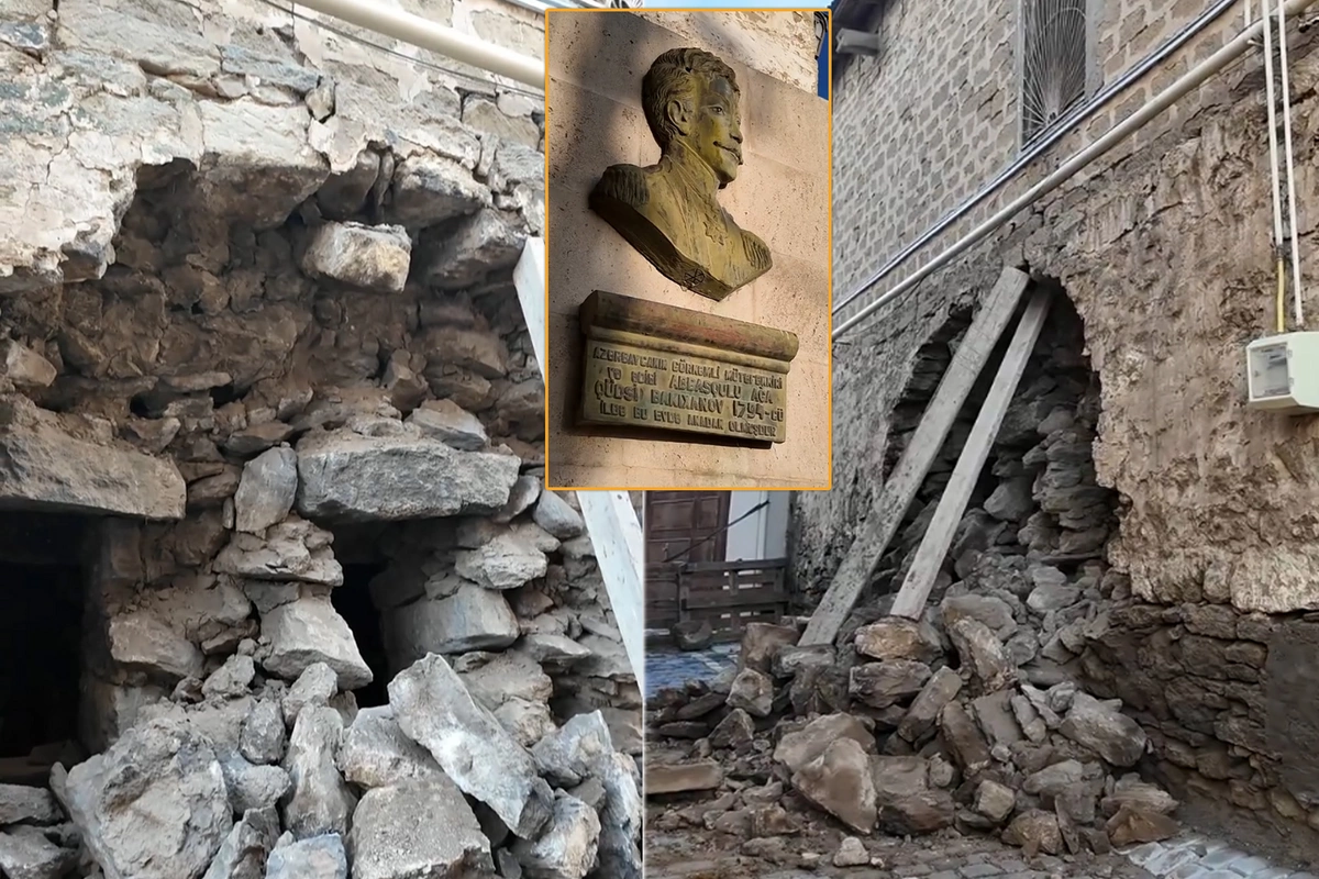 Abbasqulu ağa Bakıxanovun doğulub böyüdüyü ev qəzalı vəziyyətə düşüb