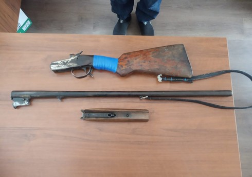 Ağdaş sakinindən qanunsuz saxladığı odlu silah götürülüb