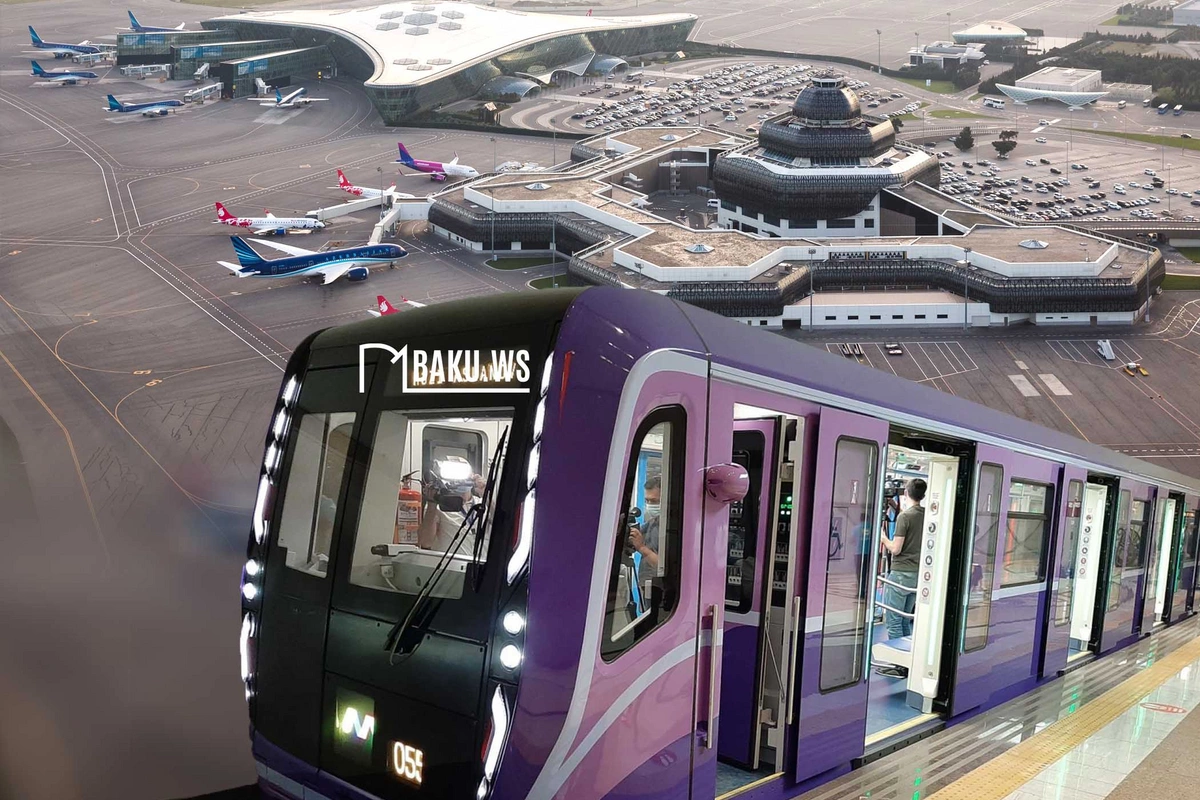 Aeroporta metro çəkiləcək? - RƏSMİ CAVAB