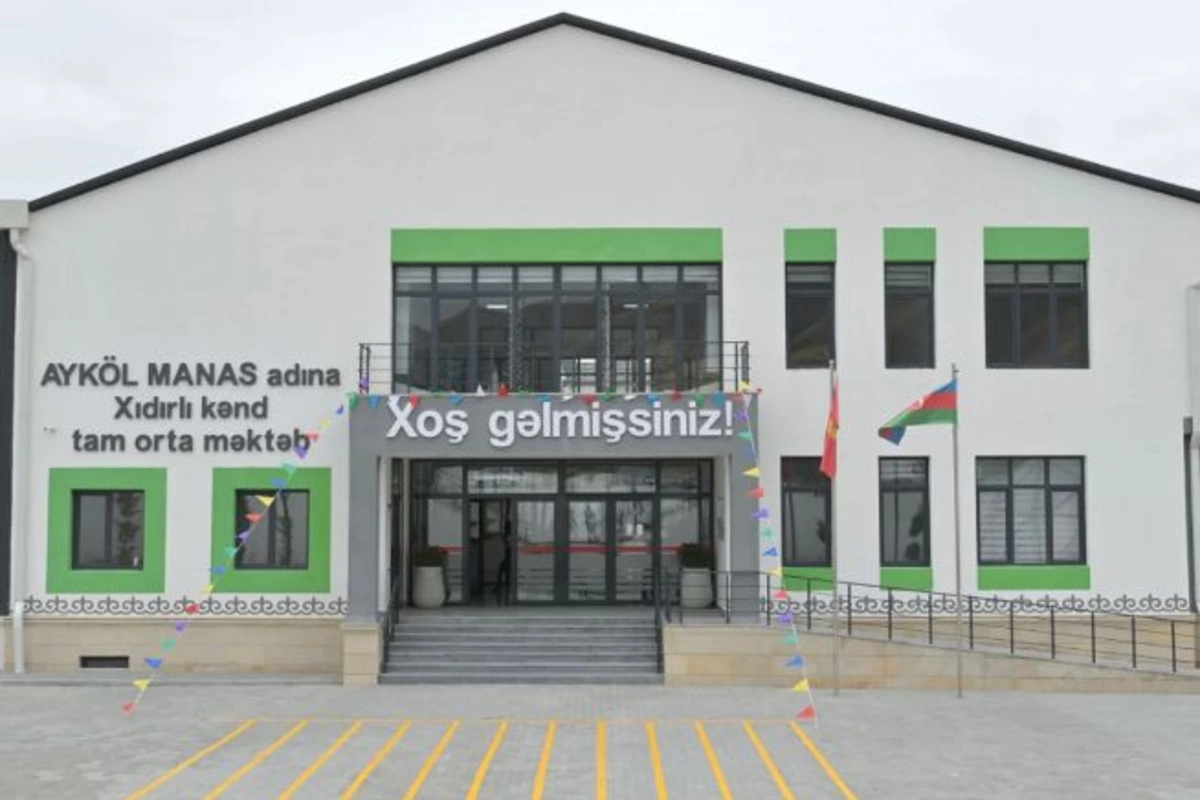 Ağdamda Xıdırlı kənd məktəbinə Ayköl Manasın adı verildi