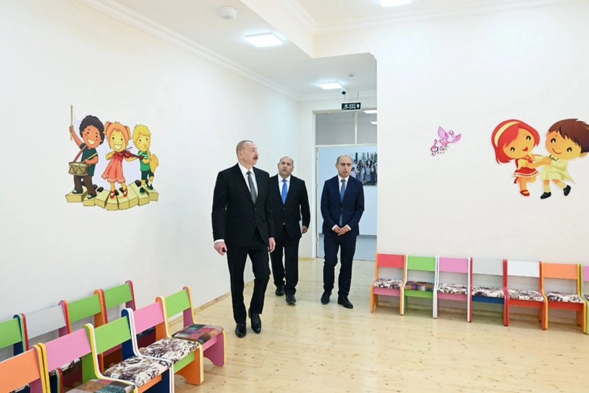 Ağdamın Kəngərli kəndində körpələr evi-uşaq bağçasının açılışı olub