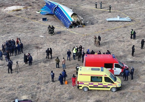 Aktauda AZAL-ın təyyarəsinin qəzaya uğradığı yerdə fövqəladə vəziyyət rejimi tətbiq edilib