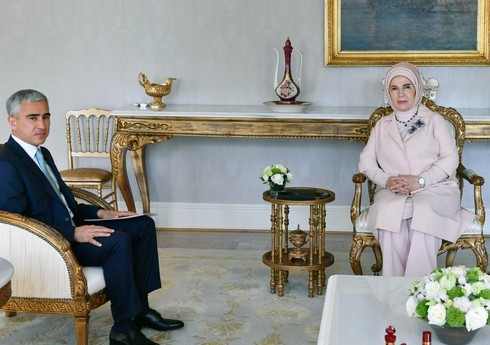 Anar Ələkbərov Əminə Ərdoğanı COP29-a hazırlıq işləri barədə məlumatlandırıb