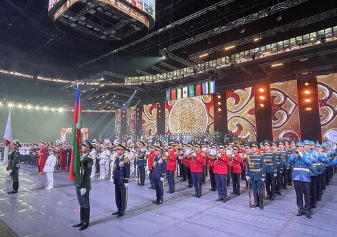 Astanada keçirilən hərbi-musiqi festivalı başa çatıb