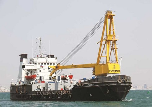 “Atlet-24” kran gəmisi əsaslı təmir olunub