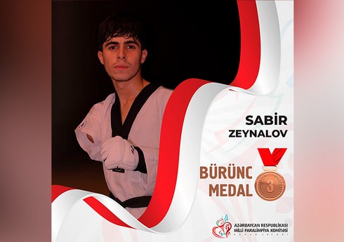 Avropa çempionatı: Azərbaycanın daha bir parataekvondoçusu medal qazanıb