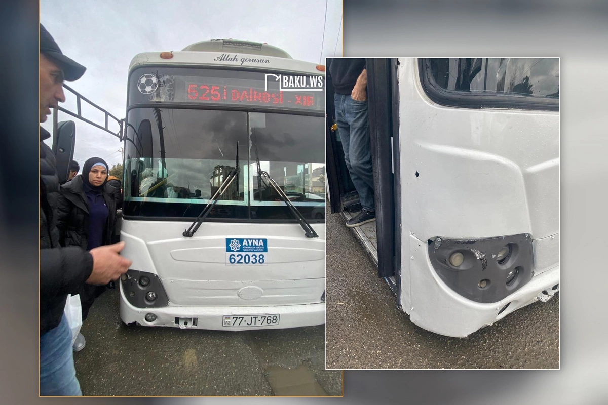 Avtobus xarab oldu - Sərnişinlər YOLDA QALDI