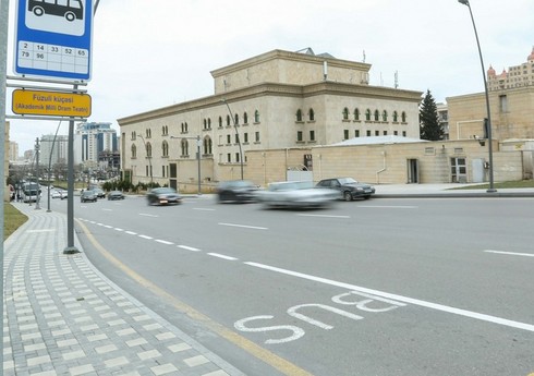 AYNA: Bakıda 100 km-dən çox avtobus zolaqları təşkil edilib