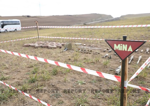 Azad edilmiş ərazilərdə ötən həftə 171 mina, 340 sursat aşkarlanıb