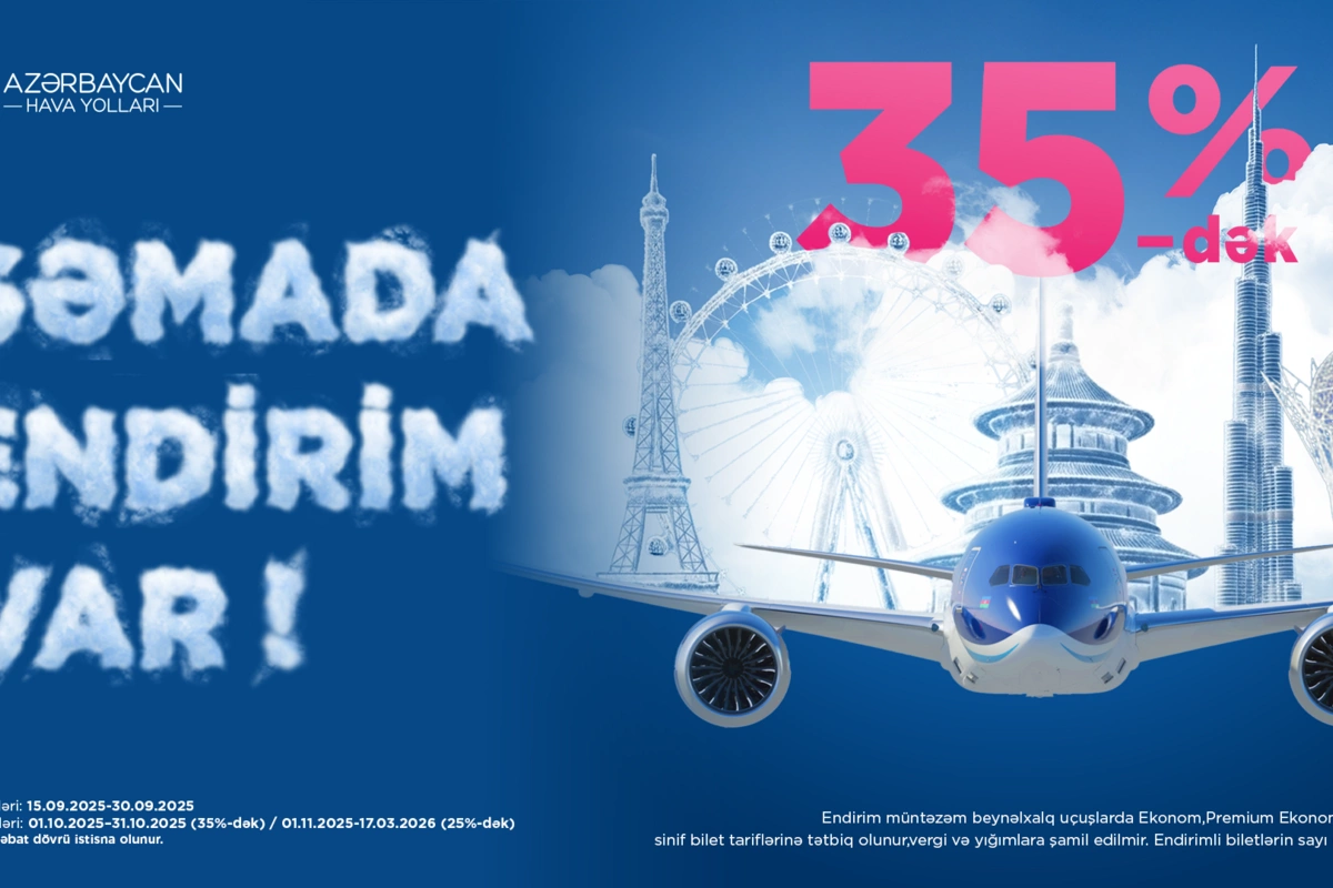 AZAL turizm gününə özəl endirim kampaniyası elan edir