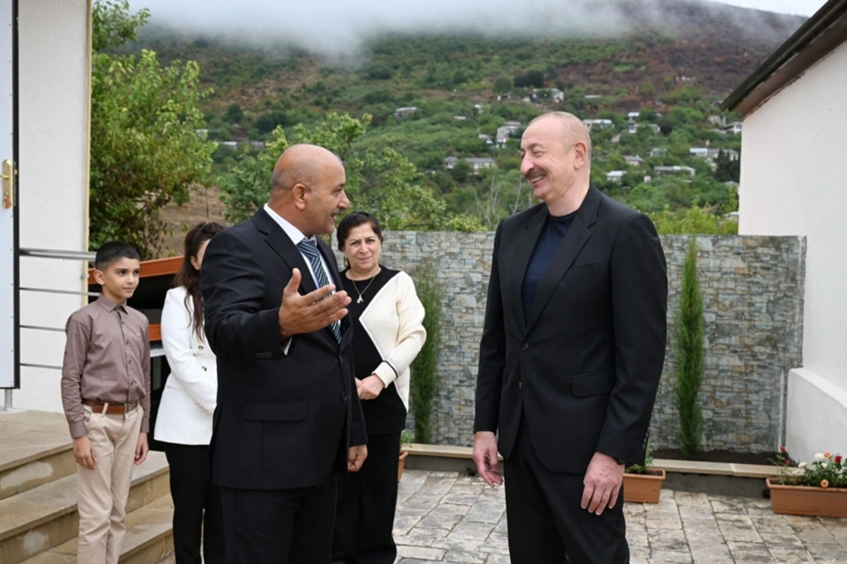 Azərbaycan Prezidenti Xocavənd rayonunun Sos kəndində olub