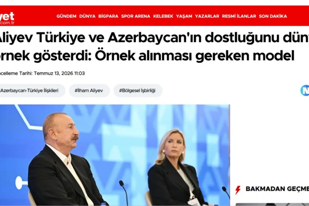 Azərbaycan Prezidentinin IV Şuşa Qlobal Media Forumundakı çıxışı Türkiyə mediasının diqqət mərkəzindədir Azərbaycan Prezidentinin IV Şuşa Qlobal Media Forumundakı çıxışı Türkiyə mediasının diqqət mərkəzindədir