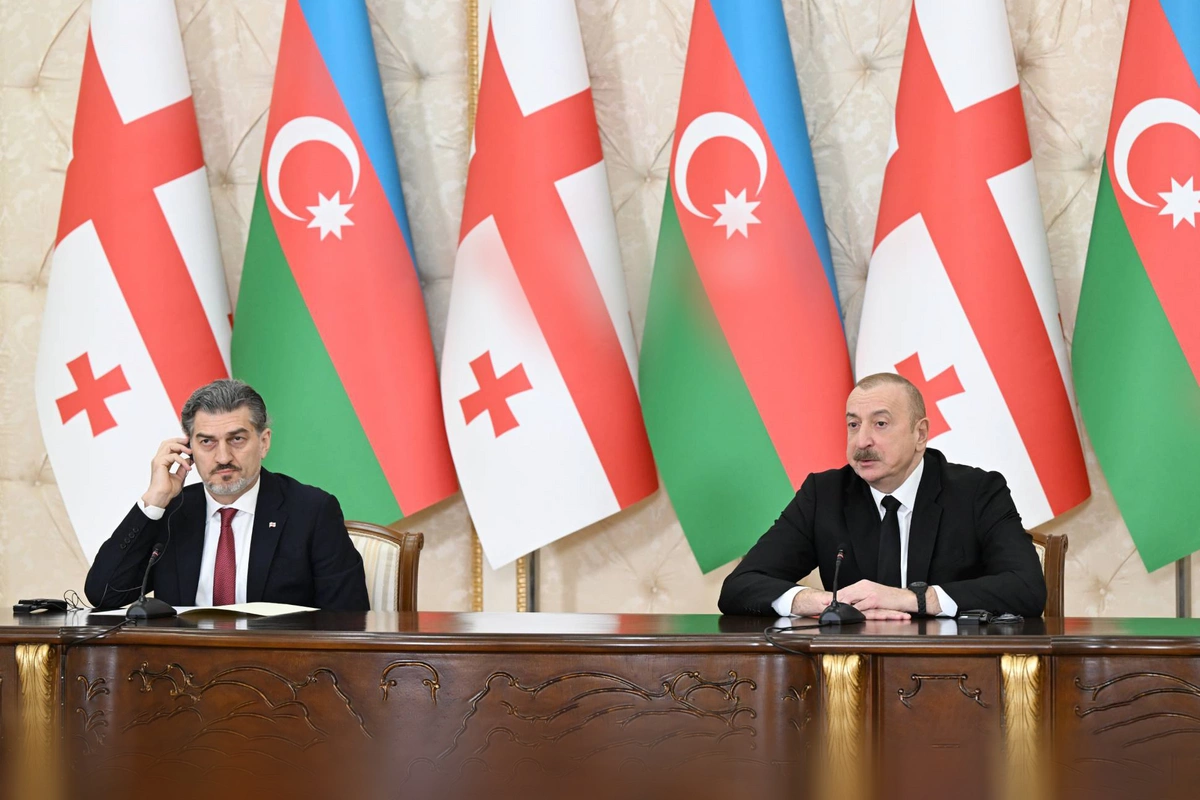 Azərbaycan və Gürcüstan prezidentləri mətbuat bəyanatlarla çıxış ediblər