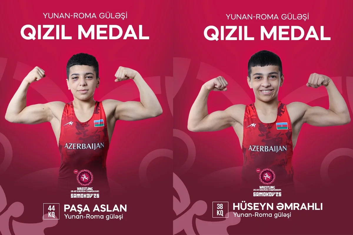 Azərbaycanın iki güləşçisi Avropa çempionatında qızıl medal qazanıb
