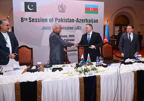 ​​​​​​​Azərbaycan - Pakistan Hökumətlərarası Birgə Komissiyasının VIII iclasının yekun Protokolu imzalanıb, növbəti iclas Bakıda keçiriləcək