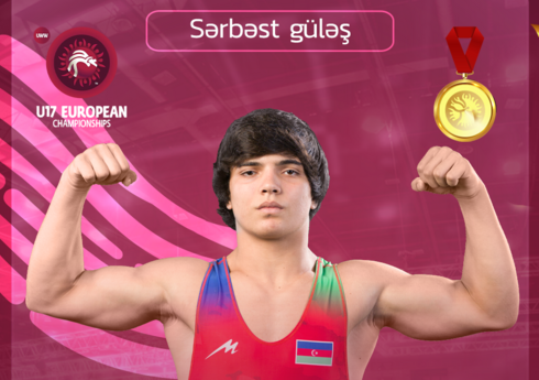 Azərbaycan güləşçisi Avropa çempionatının qızıl medalını qazanıb