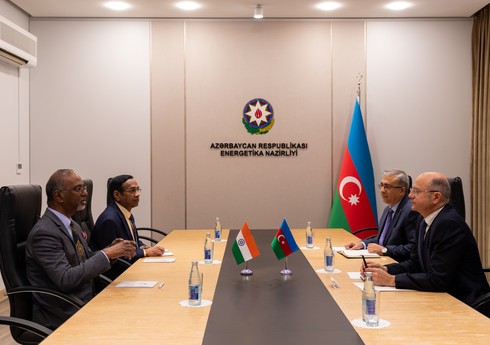 Azərbaycan Hindistanla enerji əməkdaşlığı ətrafında fikir mübadiləsi aparıb