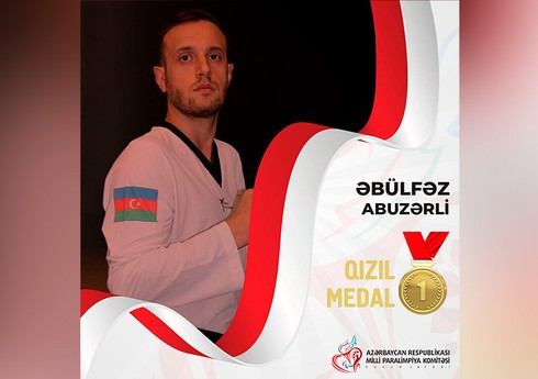 Azərbaycan parataekvondoçusu Avropa çempionatında qızıl medal qazanıb