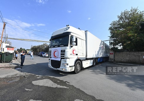Azərbaycan Qızıl Aypara Cəmiyyəti Qarabağda yaşayan erməniəsilli şəxslərin ehtiyaclarını qarşılamaq üçün humanitar yardımı yola salıb