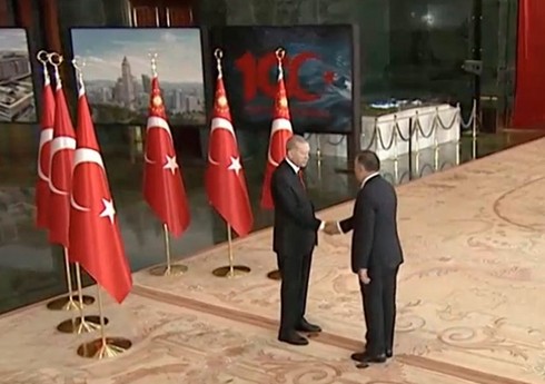 Azərbaycan səfiri Türkiyə Prezidenti ilə görüşərək onu Cümhuriyyət Günü münasibətilə təbrik edib