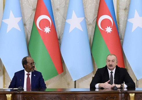 Azərbaycan və Somali prezidentləri mətbuata bəyanatlarla çıxış ediblər