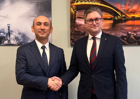 Azərbaycanın Niderlanda yeni təyin olunmuş səfiri macarıstanlı həmkarı ilə görüşüb