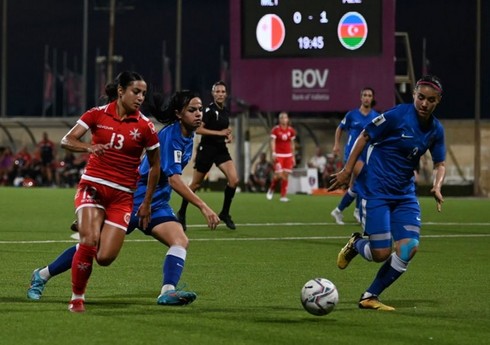 Azərbaycanın qadın millisi Maltaya qalib gələrək qrupda dördüncü pilləyə yüksəlib