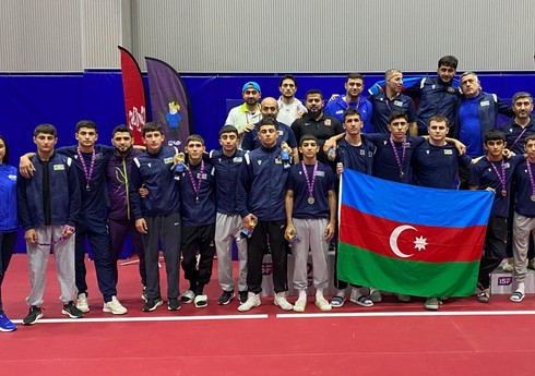 Azərbaycanın yunan-Roma güləşçiləri Gimnaziadanı 10 medalla başa vurublar