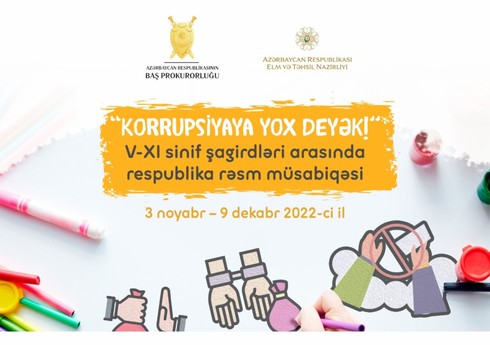 Baş Prokurorluqda şagirdlər arasında rəsm müsabiqəsinə başlanılıb