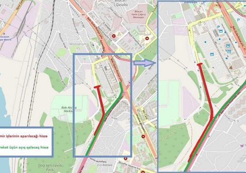Bakı avtovağzalından Dairəvi yola çıxışda hərəkət məhdudlaşdırılacaq