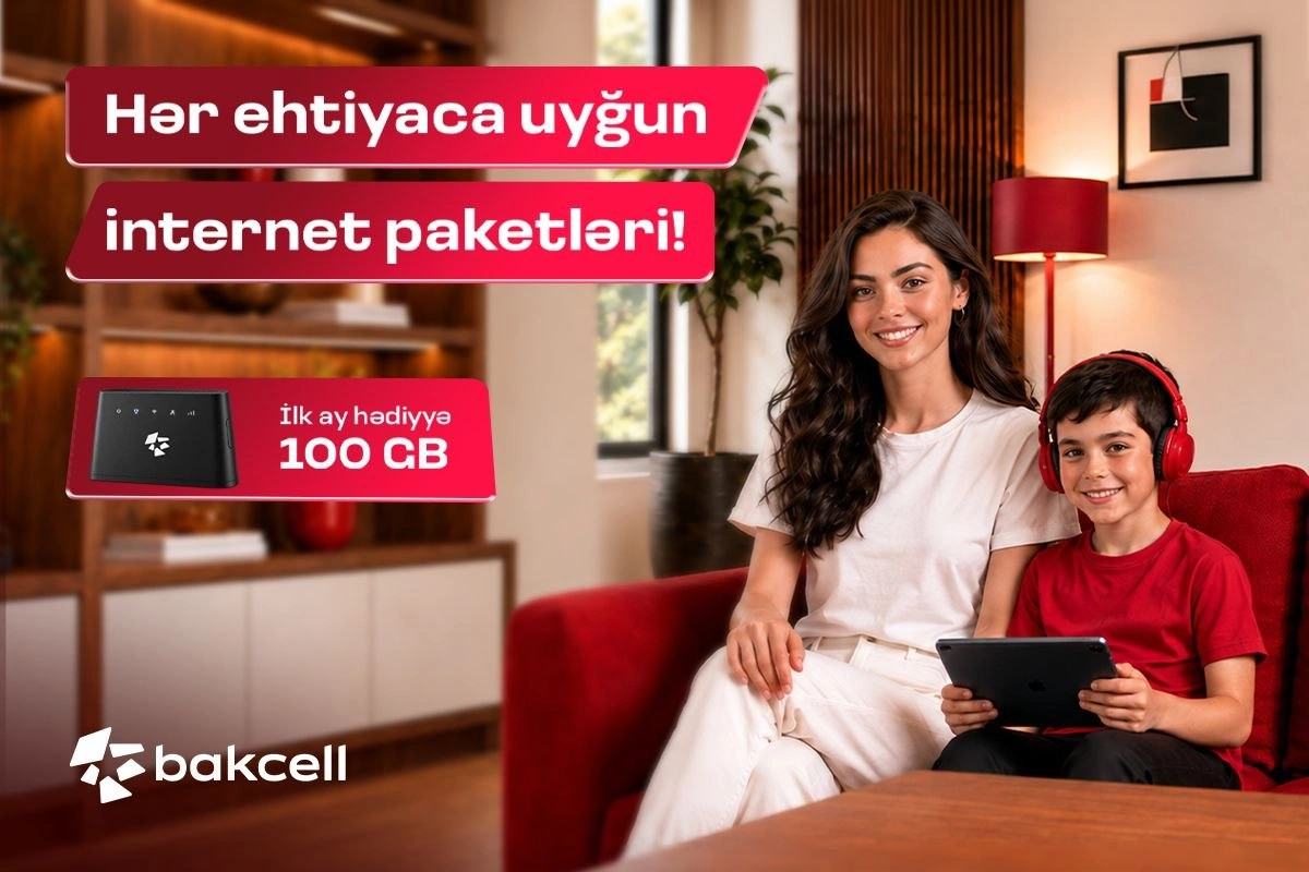 Bakcell-dən Wi-Fi modemi alın, ilk abunəliyiniz pulsuz olsun Bakcell-dən Wi-Fi modemi alın, ilk abunəliyiniz pulsuz olsun