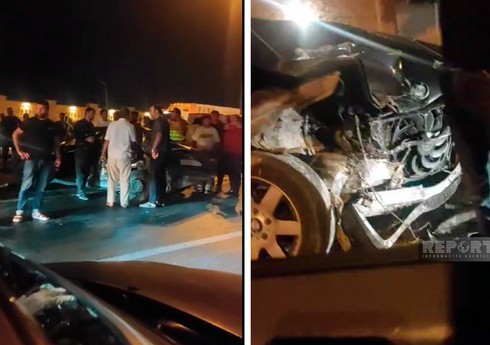 Bakıda aeroport yolunda avtomobillər toqquşub, xəsarət alanlar var