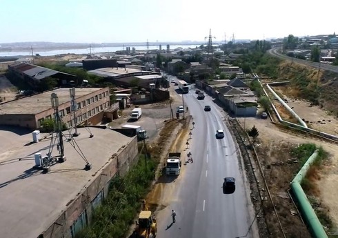 Bakıda “Baksol” adlanan avtomobil yolu təmir edilir