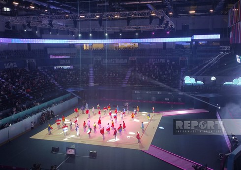 Bakıda bədii gimnastika üzrə Dünya Kubokunun açılış mərasimi keçirilib