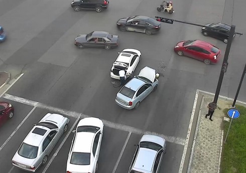 Bakıda qəza olub, yolda sıxlıq yaranıb