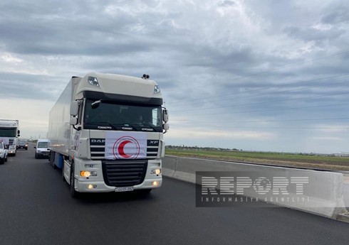 Bakıdan erməniəsilli şəxslərə 40 ton humanitar yardım aparan karvan Ağdam-Xankəndi yolundadır - YENİLƏNİB