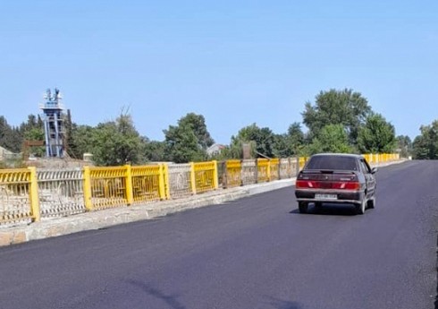 Bakıdan Rusiya sərhədinə gedən magistral yolda körpü bərpa edilib