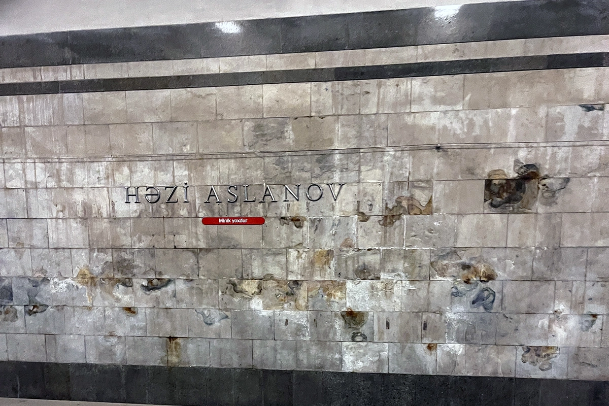 Bakı metrosunda narahatedici PROBLEM - Stansiyaya su sızır?