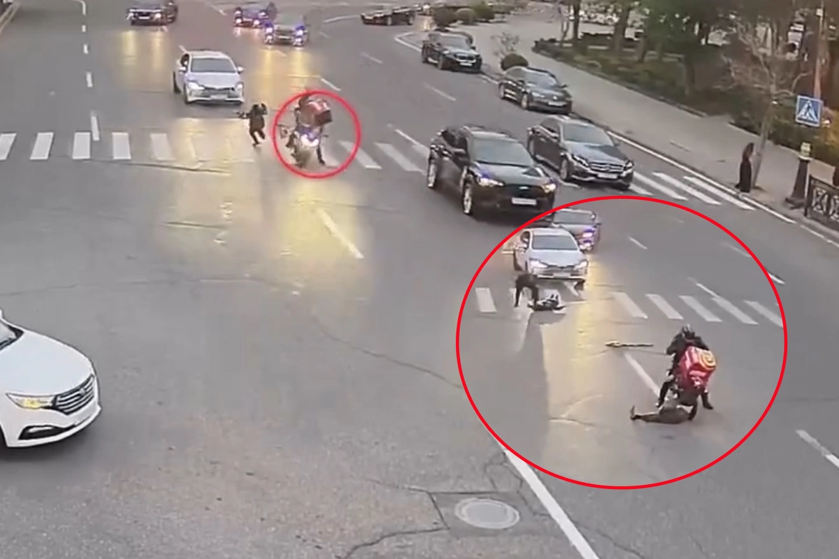 Bakıda baş verən dəhşətli piyada vurulmaları - HƏSSAS KADRLAR