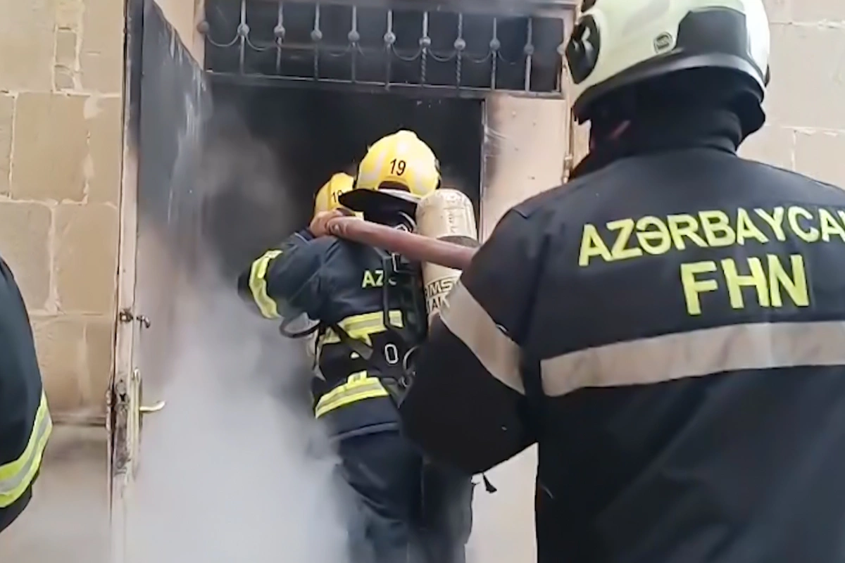 Bakıda internat məktəbinin yataqxanasında yanğın baş verib