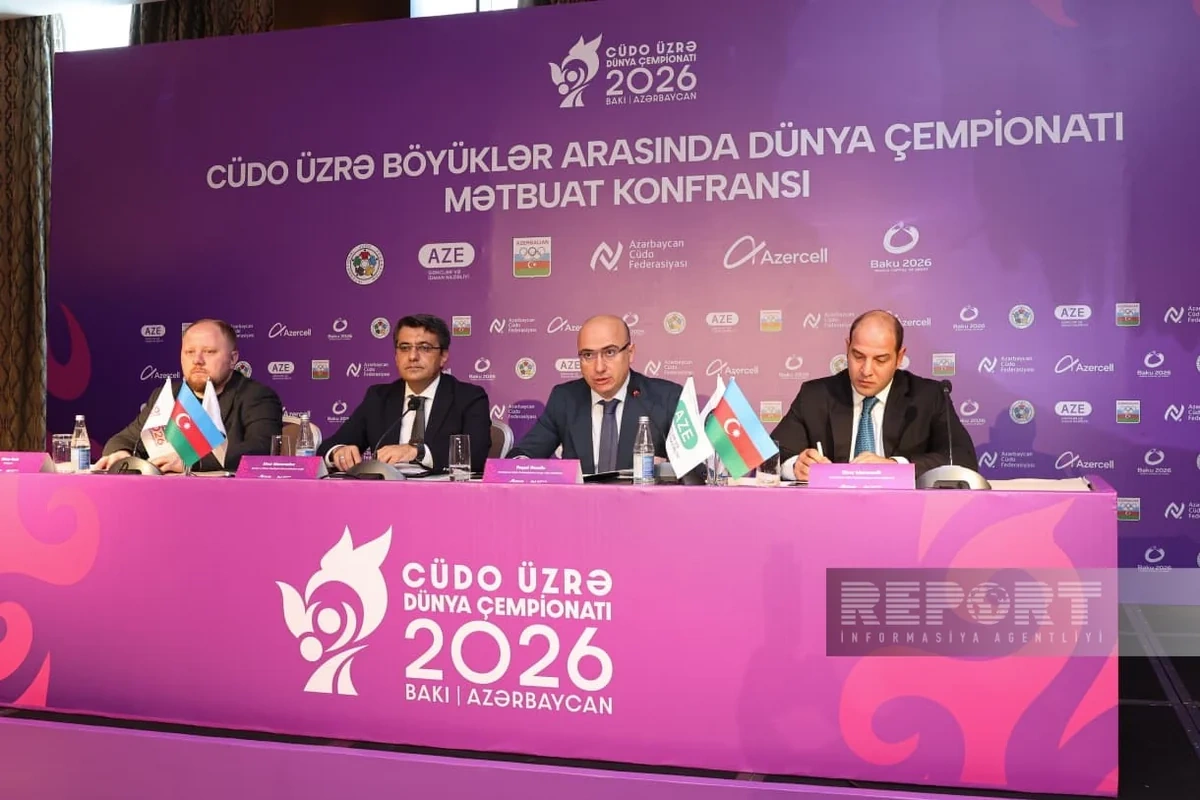 Bakıda keçiriləcək cüdo üzrə dünya çempionatına həsr olunmuş mətbuat konfransı keçirilib