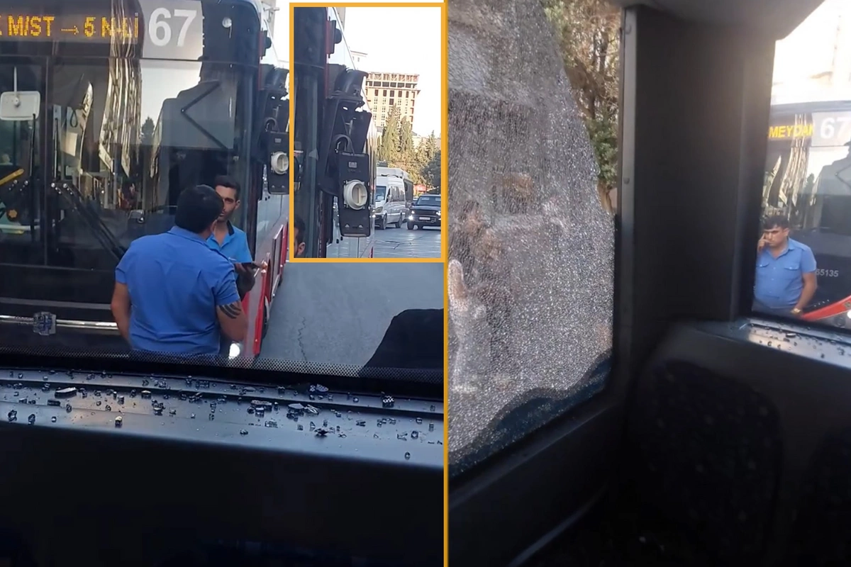 Bakıda sərnişin avtobusları toqquşdu