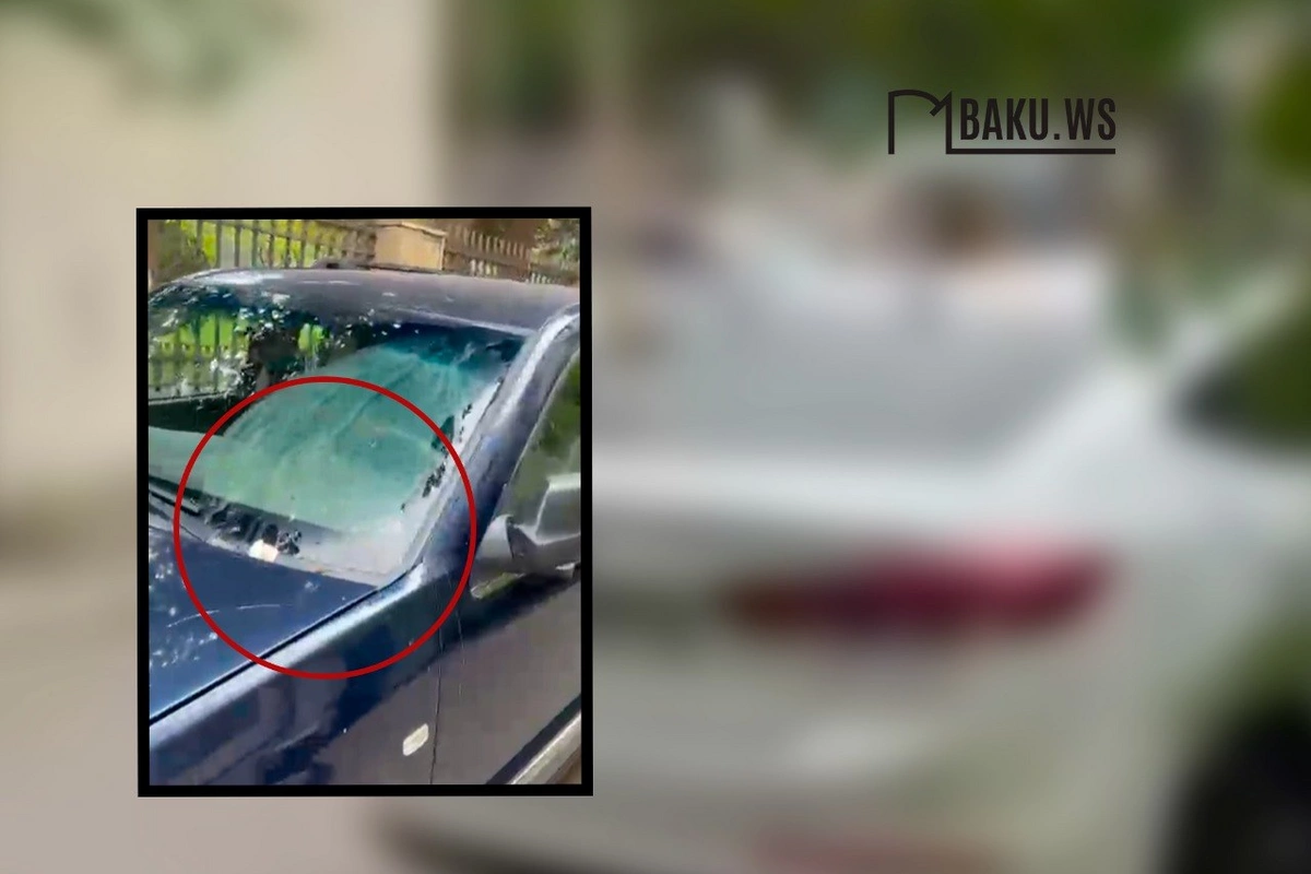 Bakıda ŞOK OLAY - Maşınlara yumurta atıb, şüşəsilənləri qaldırdılar