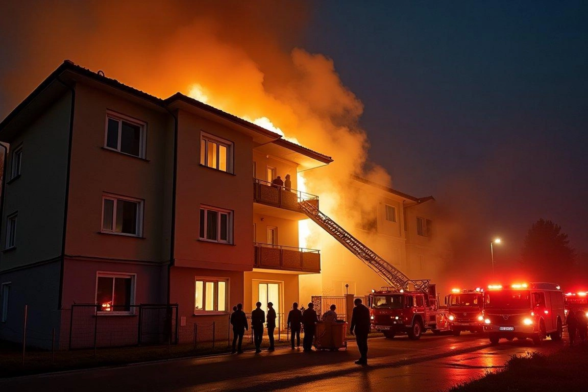 Bakıda yaşayış binasında yanğın olub, 1 nəfər tüstüdən zəhərlənib