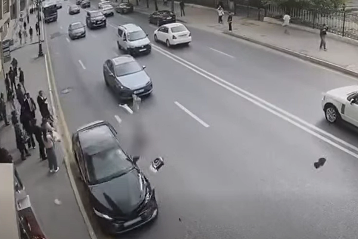 Bakıdakı dəhşətli piyada qəzaları - ANBAAN GÖRÜNTÜLƏRİ