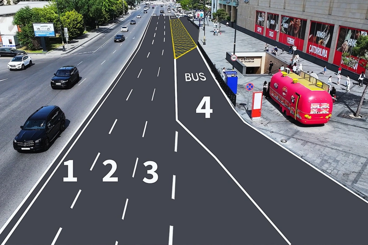 Bakının bir küçəsində YENİLİK - Hərəkət zolaqlarının sayı artırılır